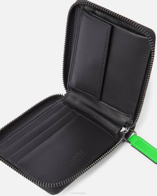 Versace accesorios hombres cartera plegable con medusa biggie 6BPV1642 verde