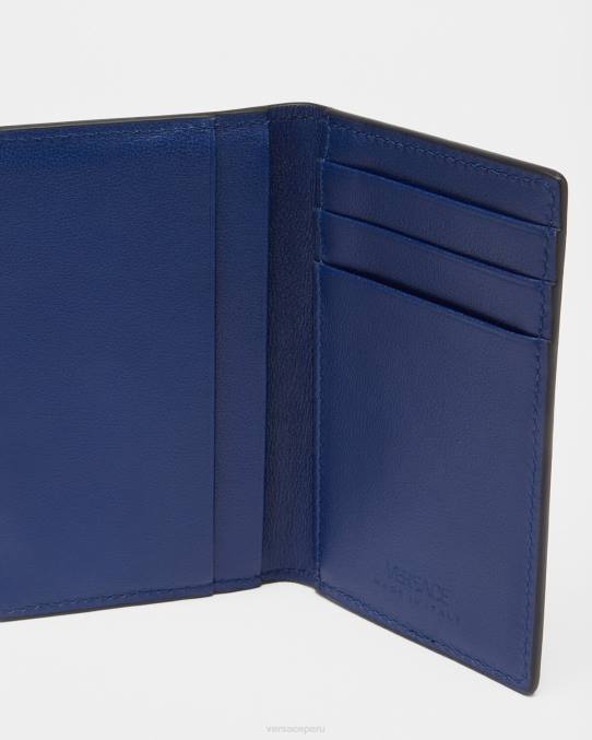 Versace accesorios hombres tarjetero con medusa biggie 6BPV1633 azul