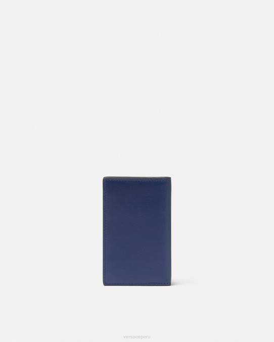 Versace accesorios hombres tarjetero con medusa biggie 6BPV1633 azul