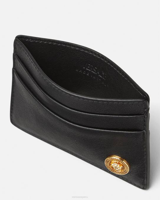 Versace accesorios hombres tarjetero con medusa biggie 6BPV1635 negro