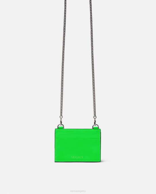 Versace accesorios hombres tarjetero con medusa biggie 6BPV1644 verde