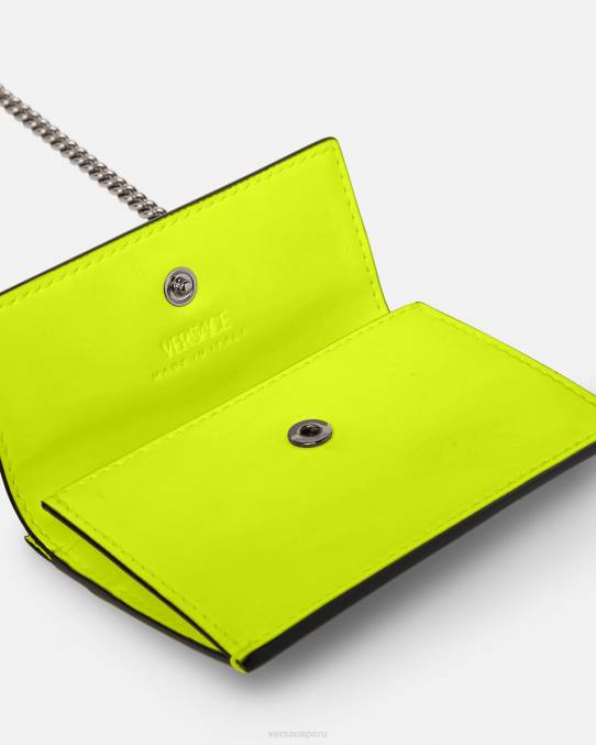 Versace accesorios hombres tarjetero con medusa biggie 6BPV1645 amarillo