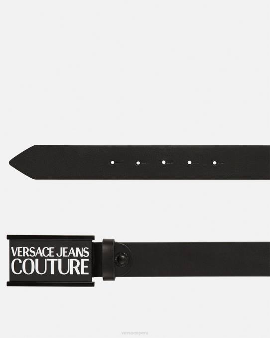 Versace accesorios hombres cinturón con logo 6BPV2510 negro