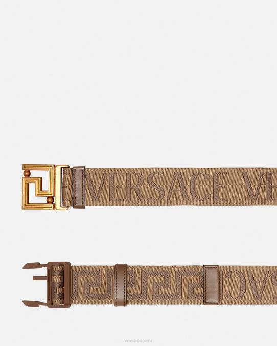 Versace accesorios hombres cinturón reversible integral 6BPV1612 marrón