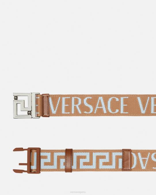Versace accesorios hombres cinturón reversible integral 6BPV1613 beige