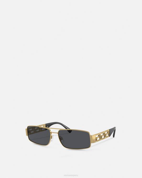 Versace accesorios hombres gafas de sol greca 6BPV1676 oro negro