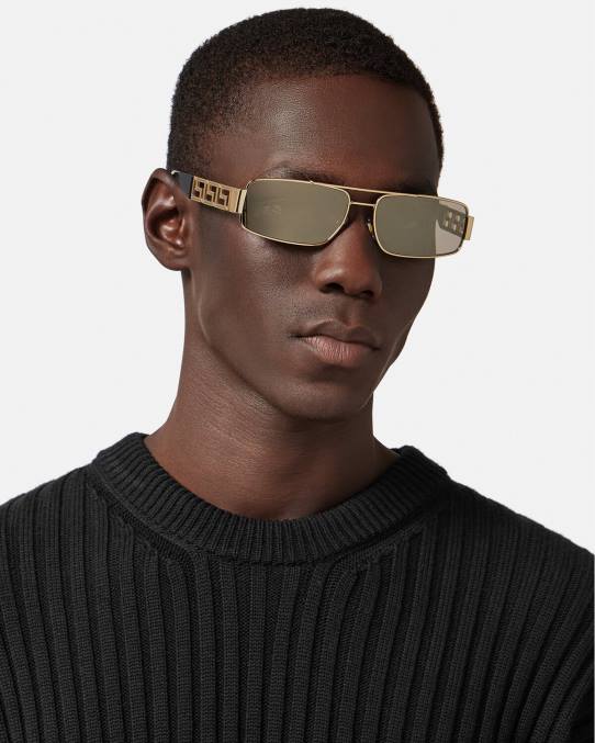 Versace accesorios hombres gafas de sol greca 6BPV1677 oro