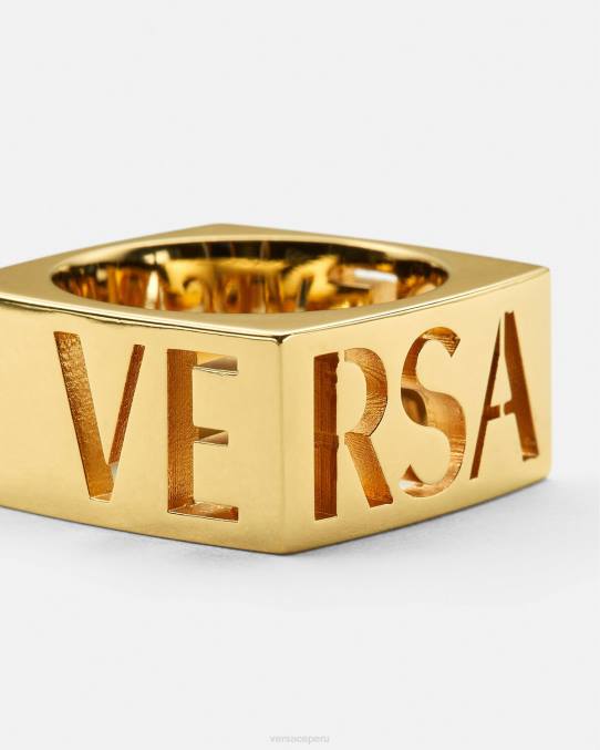 Versace accesorios hombres anillo con logo de medusa 6BPV1694 oro