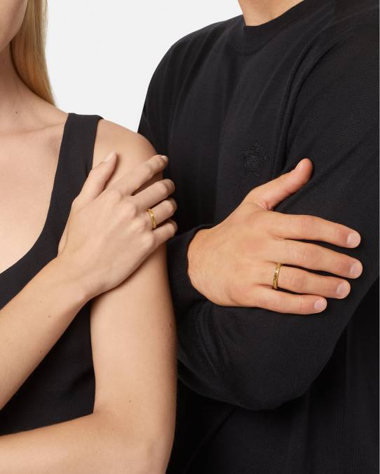 Versace accesorios hombres llavero griego grabado 6BPV1686 oro