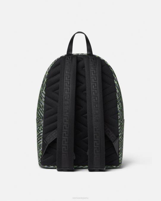 Versace bolsas hombres mochila con la firma la greca 6BPV1488 imprimir