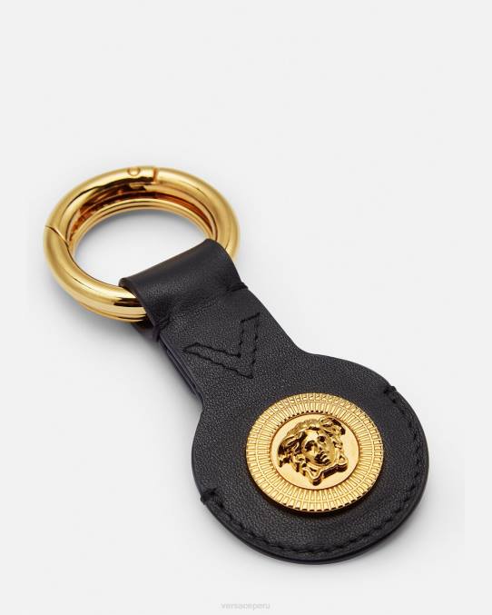 Versace accesorios hombres llavero medusa airtag 6BPV1664 negro