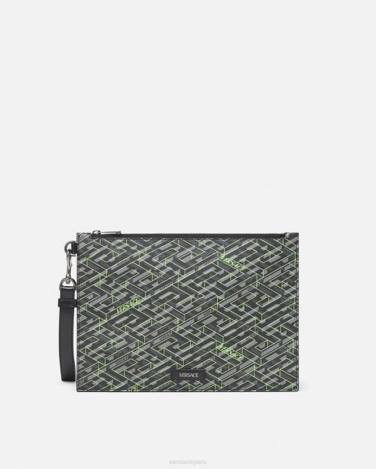 Versace bolsas hombres bolsa con la firma la greca 6BPV1480 imprimir