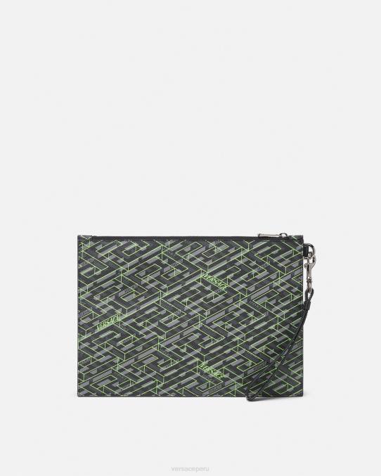 Versace bolsas hombres bolsa con la firma la greca 6BPV1480 imprimir