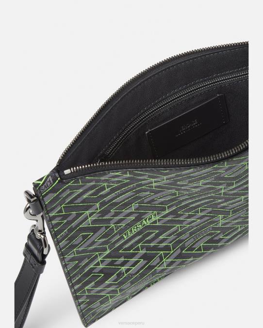 Versace bolsas hombres bolsa con la firma la greca 6BPV1480 imprimir