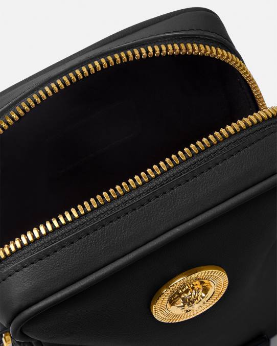 Versace bolsas hombres bandolera pequeña con Medusa Biggie 6BPV1465 negro