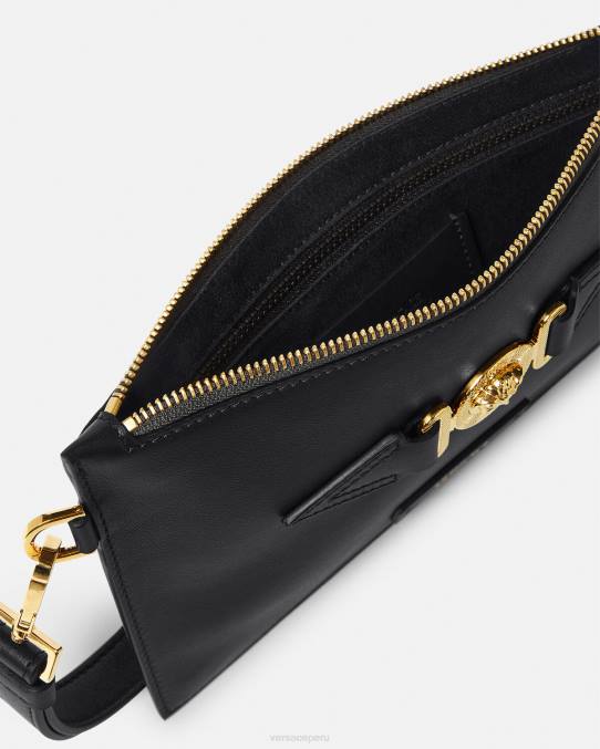 Versace bolsas hombres bolso shopper pequeño con medusa biggie 6BPV1463 negro