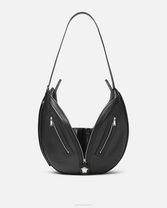 Versace bolsas hombres bolso hobo grande repetido 6BPV1500 negro