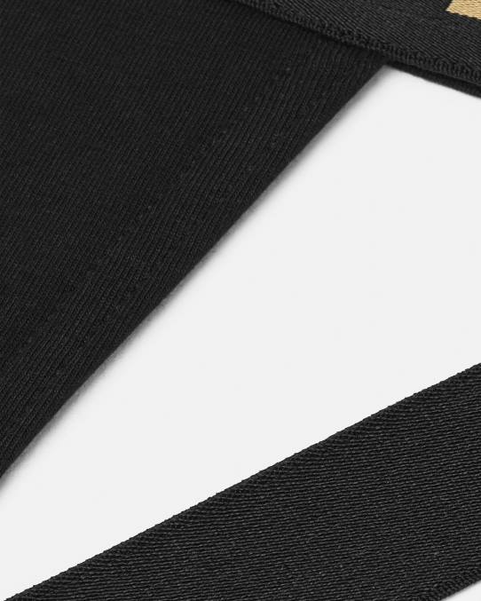 Versace ropa interior y ropa de playa hombres suspensorio con borde de greca 6BPV1774 negro