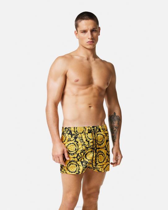 Versace ropa interior y ropa de playa hombres shorts de baño barrocos 6BPV1804 imprimir