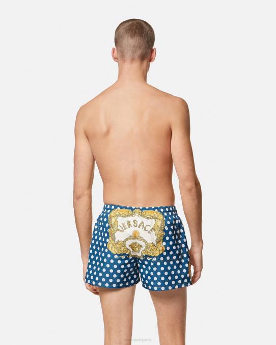Versace ropa interior y ropa de playa hombres shorts de baño integrales 6BPV1792 imprimir