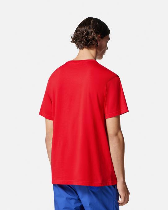 Versace ropa hombres camiseta con logo de rosas 6BPV2373 naranja