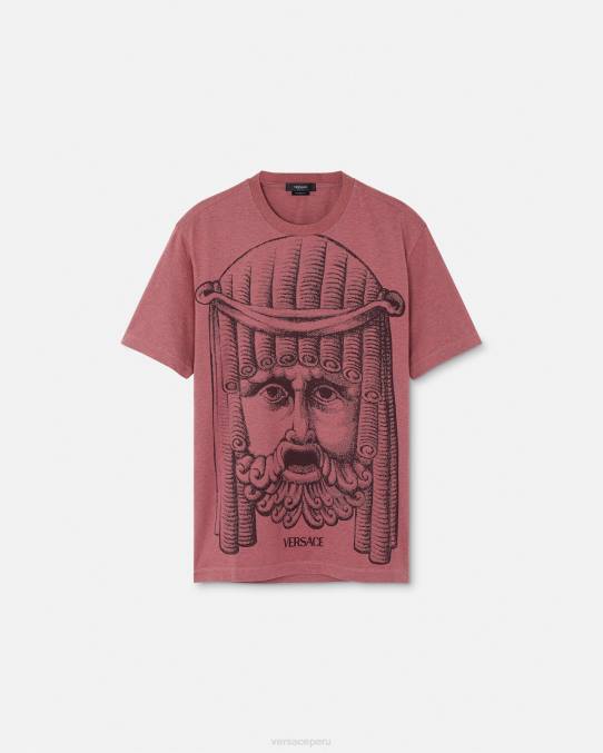 Versace ropa hombres camiseta la maschera 6BPV1384 rosa