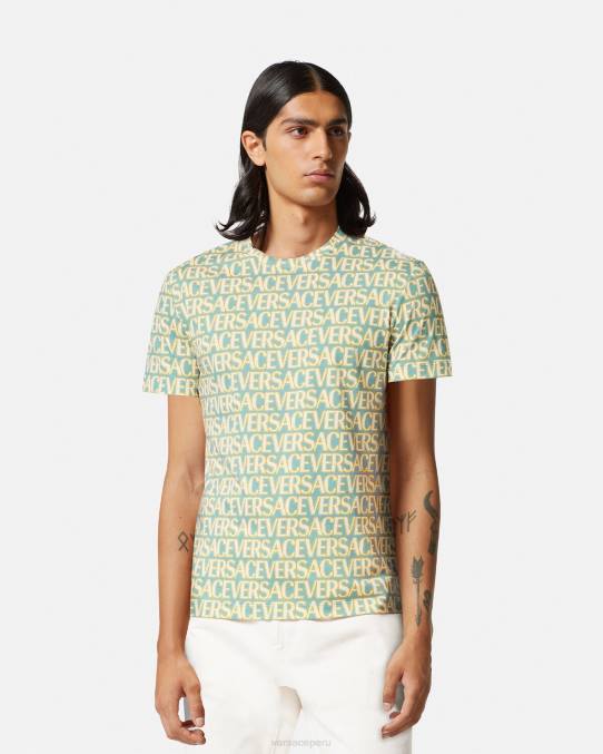 Versace ropa hombres camiseta por toda la prenda 6BPV1354 imprimir