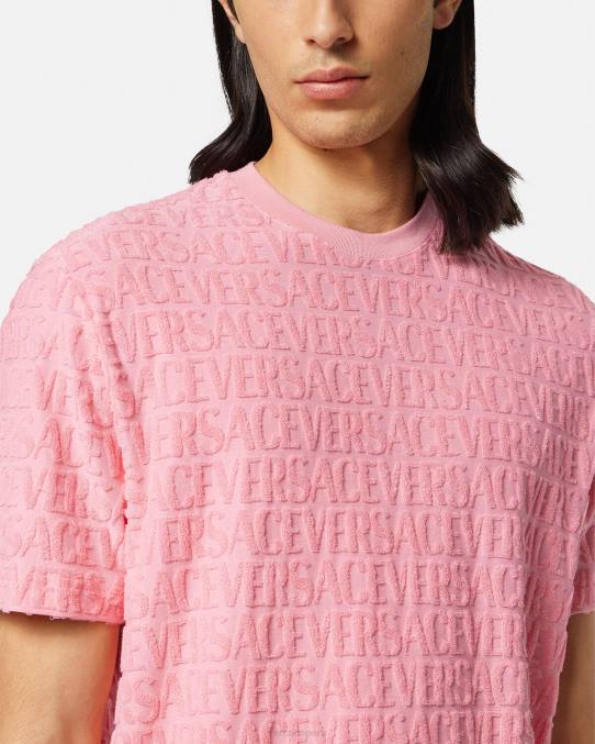 Versace ropa hombres camiseta tipo toalla 6BPV1353 un color