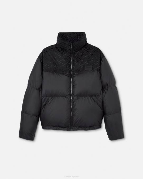 Versace ropa hombres chaqueta acolchada la greca 6BPV1248 negro