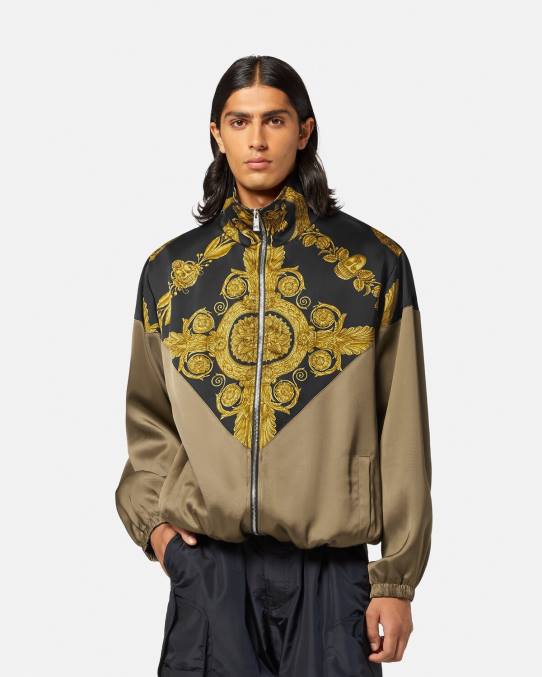 Versace ropa hombres chaqueta blusón barroco maschera 6BPV1236 imprimir