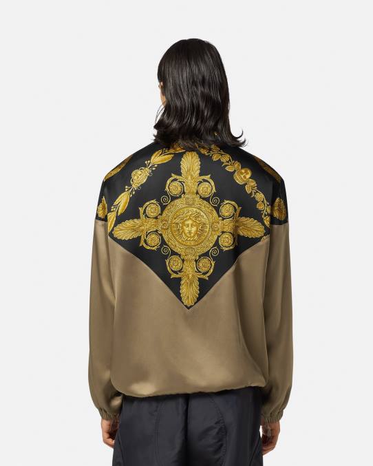 Versace ropa hombres chaqueta blusón barroco maschera 6BPV1236 imprimir