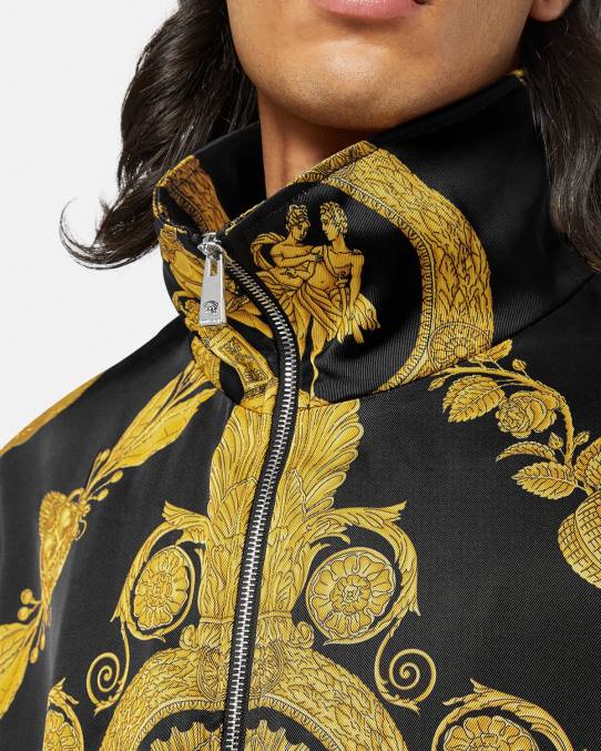Versace ropa hombres chaqueta blusón barroco maschera 6BPV1236 imprimir