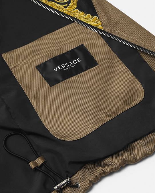 Versace ropa hombres chaqueta blusón barroco maschera 6BPV1236 imprimir