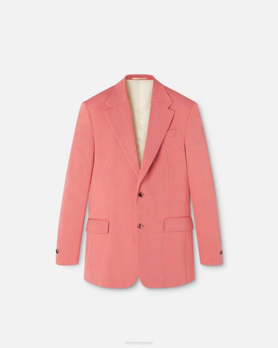 Versace ropa hombres blazer con botonadura sencilla 6BPV1272 rosa
