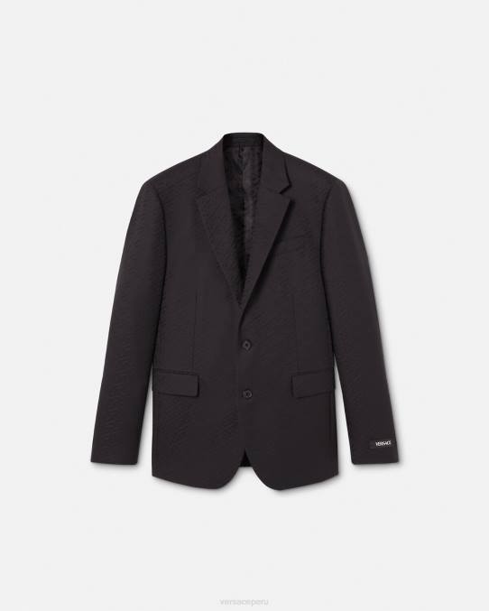 Versace ropa hombres blazer de sastre la greca 6BPV1264 negro