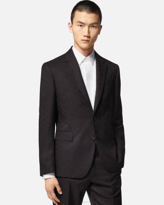 Versace ropa hombres blazer de sastre la greca 6BPV1264 negro