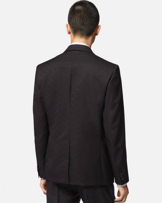 Versace ropa hombres blazer de sastre la greca 6BPV1264 negro