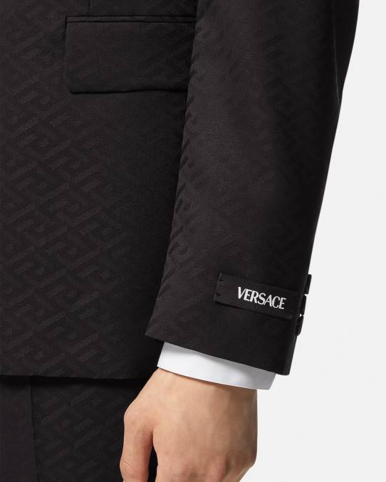 Versace ropa hombres blazer de sastre la greca 6BPV1264 negro
