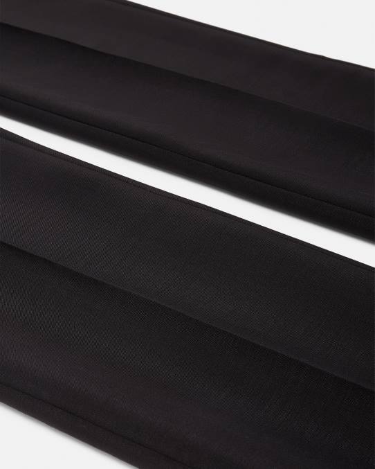 Versace ropa hombres pantalones formales de mezcla de mohair 6BPV1261 negro