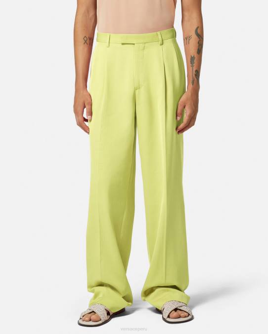 Versace ropa hombres pantalones formales de pierna ancha 6BPV1273 cal