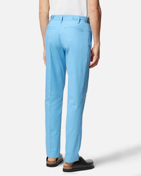 Versace ropa hombres pantalones grandes de medusa 6BPV1267 azul claro