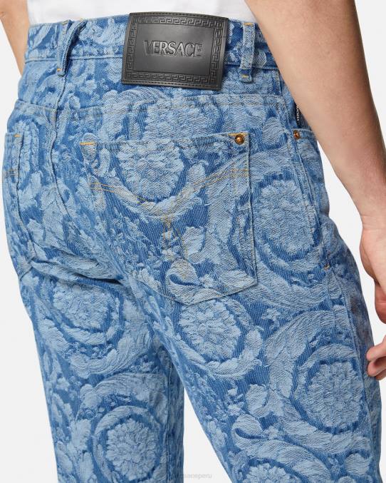 Versace ropa hombres jeans con silueta barroca 6BPV1448 Plano
