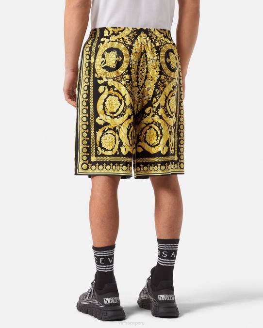 Versace ropa hombres pantalones cortos barrocos 6BPV1447 imprimir
