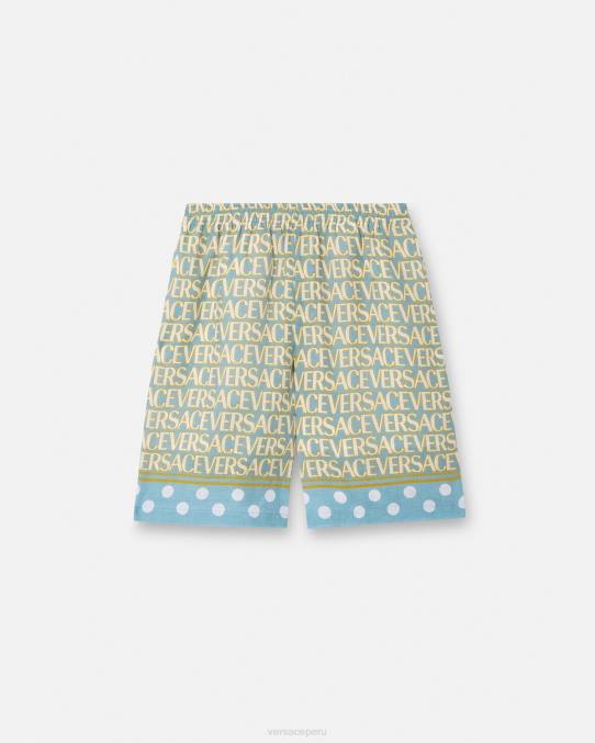 Versace ropa hombres pantalones cortos de lino 6BPV1439 imprimir