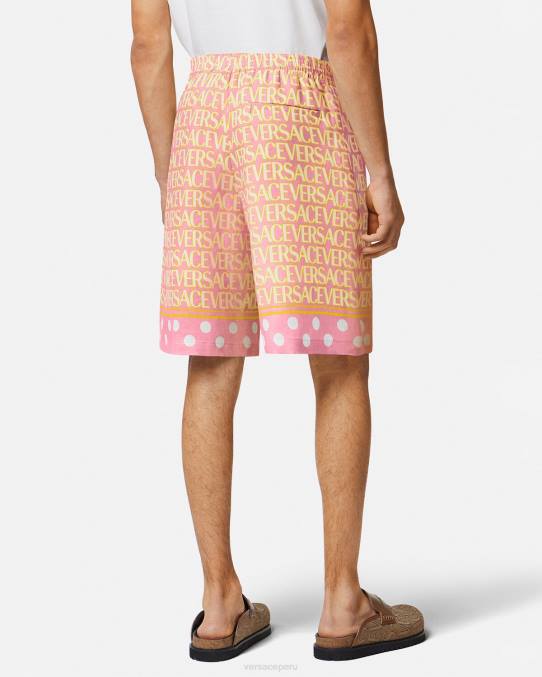 Versace ropa hombres pantalones cortos en mezcla de algodón 6BPV1440 imprimir