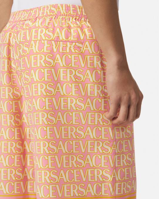 Versace ropa hombres pantalones cortos en mezcla de algodón 6BPV1440 imprimir