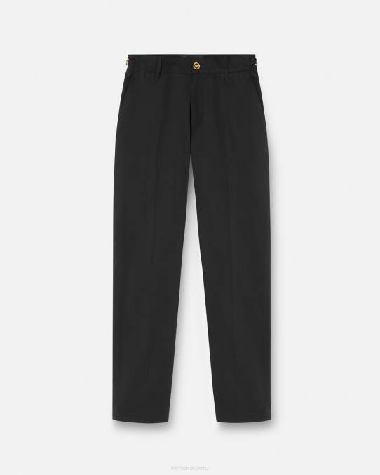 Versace ropa hombres pantalones grandes de medusa 6BPV1443 negro