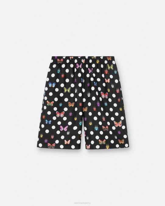 Versace ropa hombres shorts de seda mariposas 6BPV1432 un color