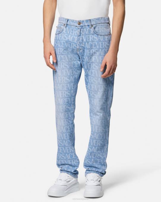 Versace ropa hombres vaqueros por toda la prenda 6BPV1435 azul