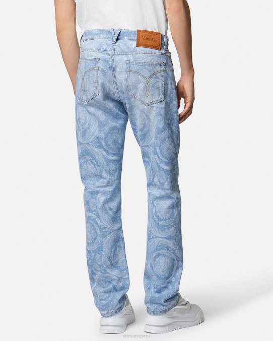 Versace ropa hombres vaqueros por toda la prenda 6BPV1435 azul